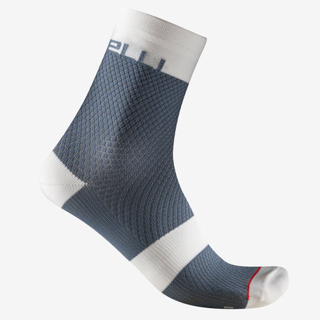 Calze donna Castelli Velocissima 12 - Blu bianco - L
