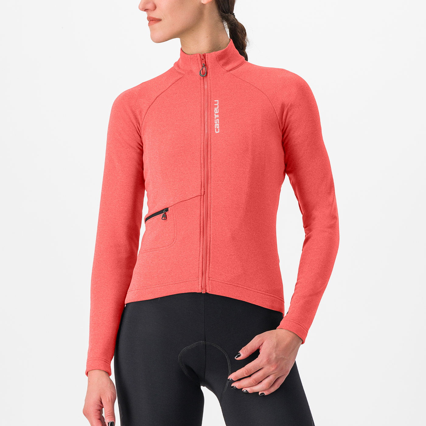 Maillot manches longues femme Castelli Unlimited Trail - Rose