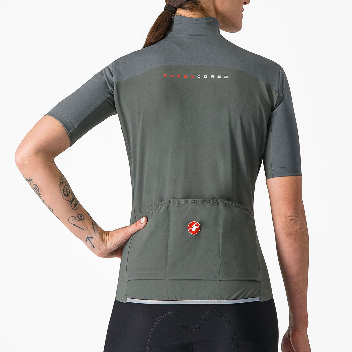 Maglia donna Castelli Perfetto RoS 2W Wind - Grigio - G