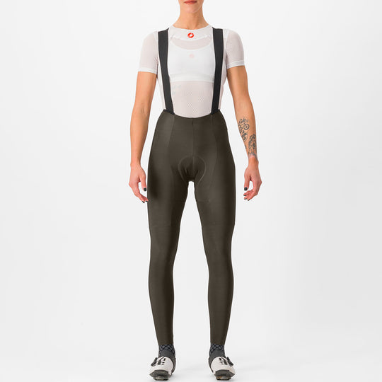 Castelli Free Aero RC DT women bib tight - Brown