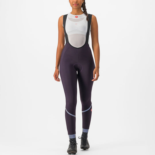 Castelli Velocissima DT frau lange tragerhose - Violett