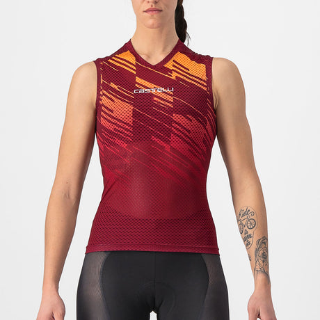 Maglia donna senza maniche Castelli Insider - Bordeaux - P