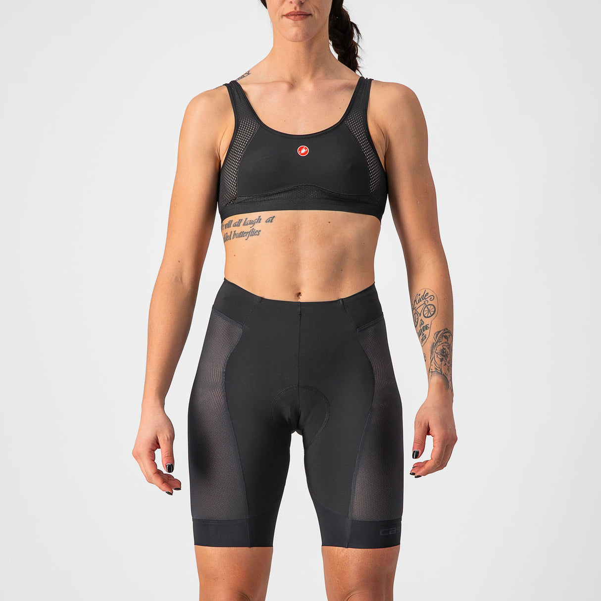 Pantaloncini donna Castelli Insider - Nero - N