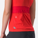 Castelli Anima 4 woman sleeveless jersey - Red