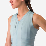 Maglia donna senza maniche Castelli Anima 4 - Azzurro chiaro - L