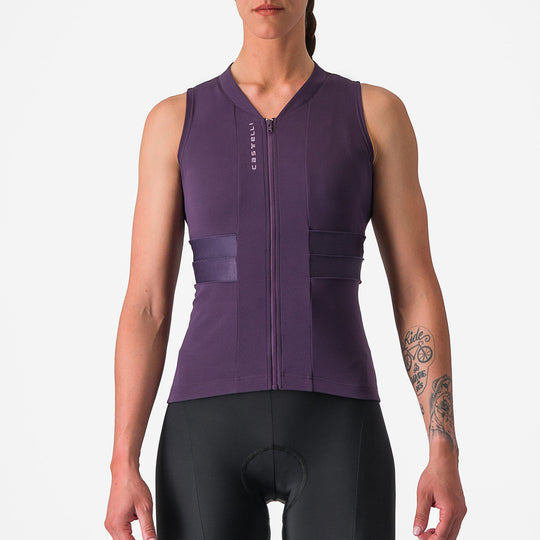 Castelli Anima 4 woman sleeveless jersey - Violet