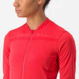 Maglia maniche lunghe donna Castelli Anima 4 - Rosso - A