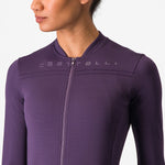 Castelli Anima 4 woman long sleeves jersey - Dark violet
