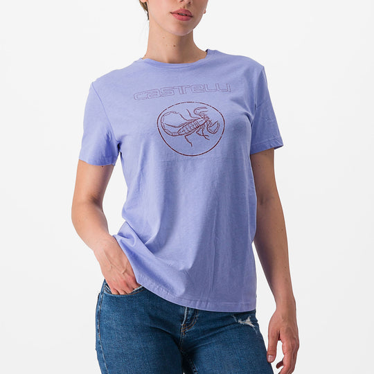T-Shirt femme Castelli Pedalare - Violet
