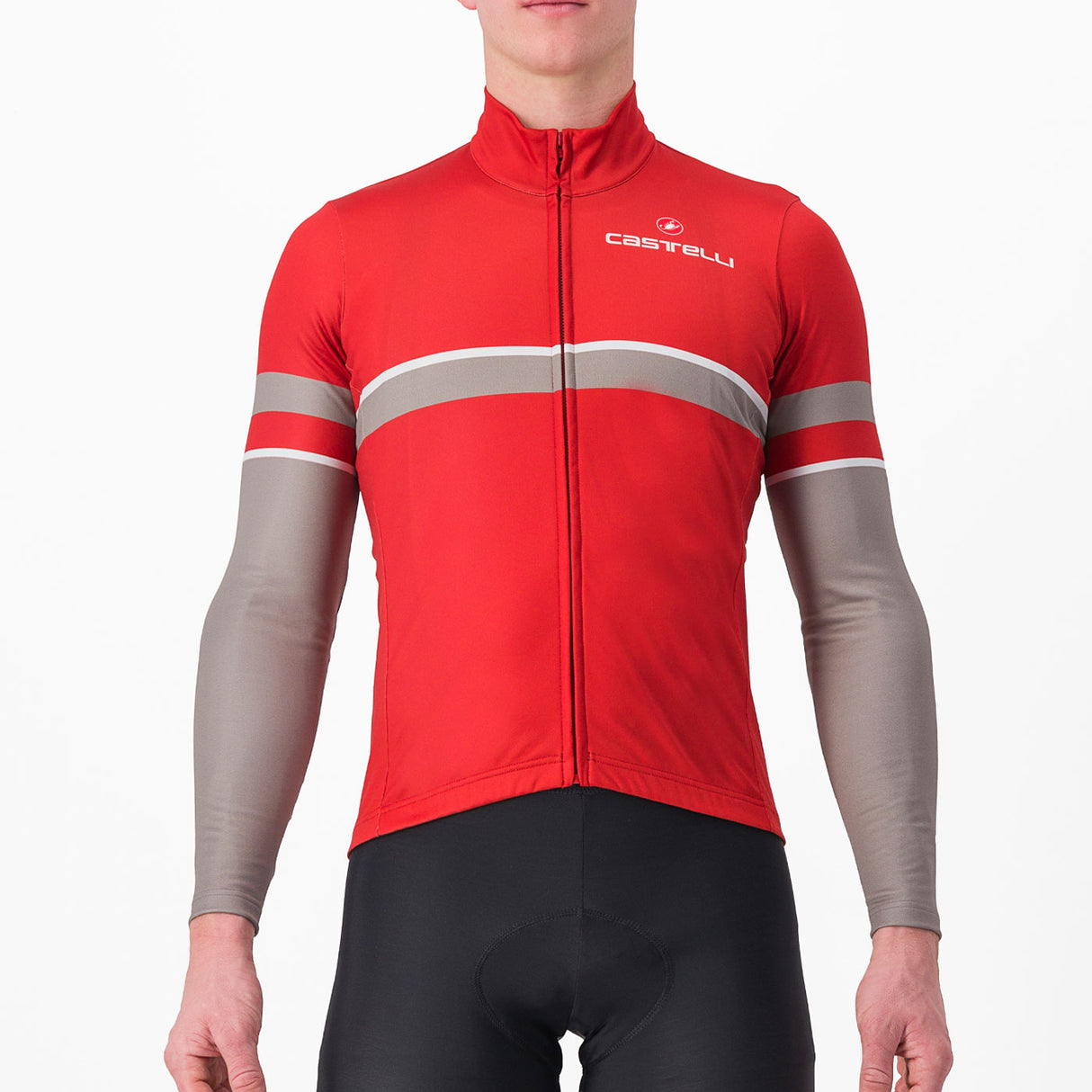 Maglia maniche lunghe Castelli Retta - Rosso - B