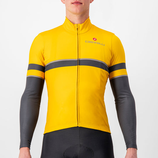 Maillot manga larga Castelli Retta - Amarillo