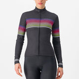 Maglia maniche lunghe donna Castelli Ottanta - Nero - P