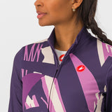 Maglia maniche lunghe donna Castelli Tropicale - Viola - M