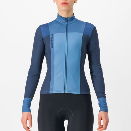 Maglia maniche lunghe donna Castelli Unlimited Thermal - Blu - G