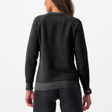 Felpa donna Castelli Logo - Nero - B