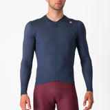 Maglia maniche lunghe Castelli Espresso - Blu - L