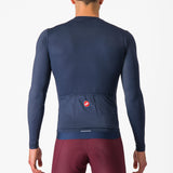 Maglia maniche lunghe Castelli Espresso - Blu - M
