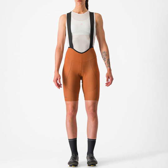Castelli Espresso DT women bib short - Orange