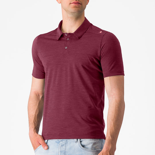 Polo Castelli Merino - Bordeaux