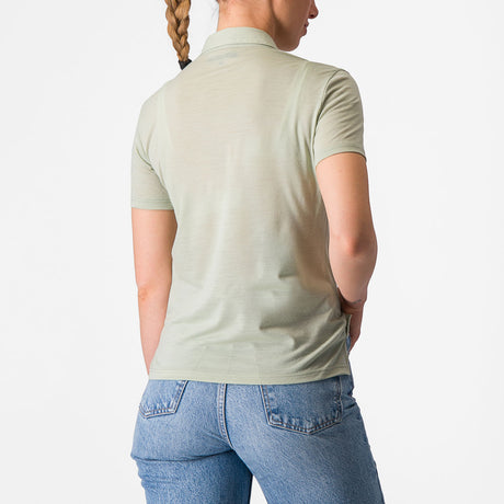 Polo donna Castelli Merino - Verde - E