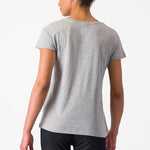 T-Shirt mujer Castelli Classico - Gris