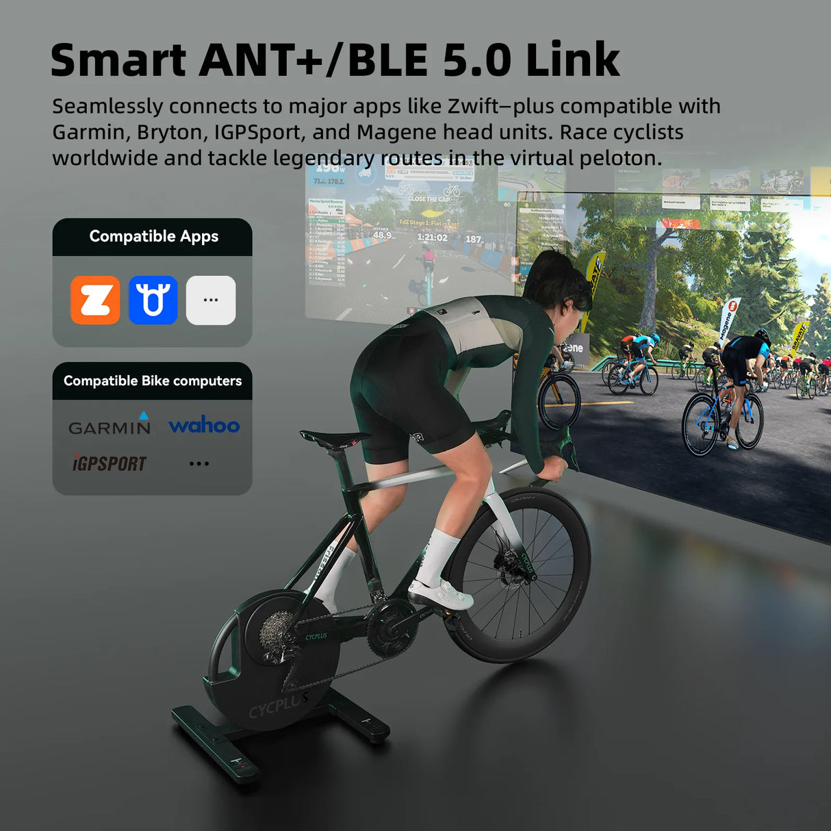 Cycplus R200 Smart Direct-Drive-Rolle 