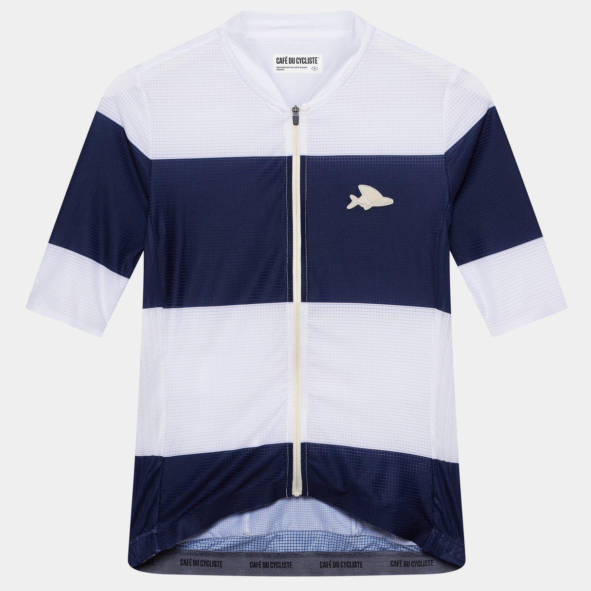 Maglia Cafe du Cycliste Angeline - Blu bianco - H