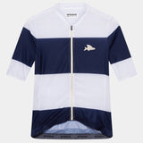 Maglia Cafe du Cycliste Angeline - Blu bianco - H