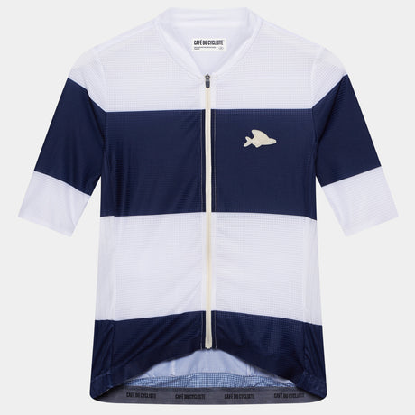 Maglia Cafe du Cycliste Angeline - Blu bianco - H
