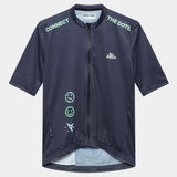 Maglia Cafe du Cycliste Fleurette - Blu - A