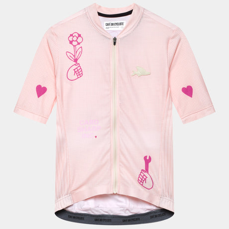 Maglia donna Cafe du Cycliste Angeline - Rosa - Q
