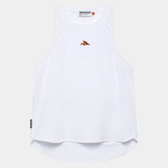 Top mujer Cafe du Cycliste Julia - Blanco
