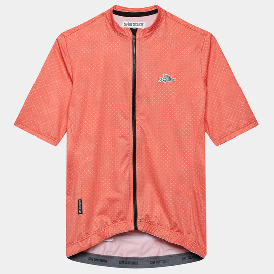 Maglia donna Cafe du Cycliste Fleurette - Arancio