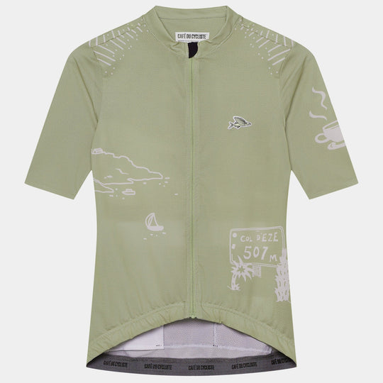 Maglia donna Cafe du Cycliste Eze - Verde