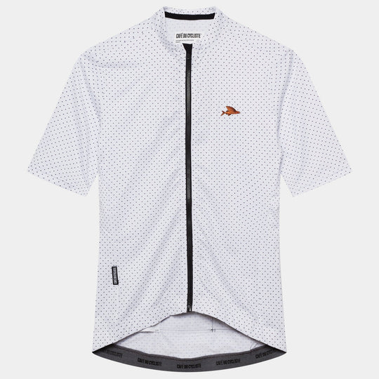 Maglia donna Cafe du Cycliste Fleurette - Bianco