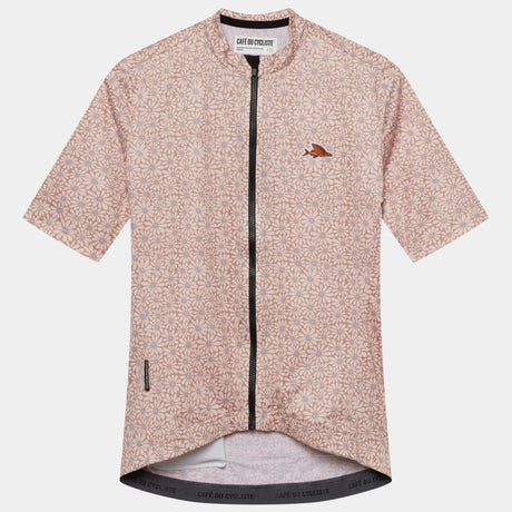 Maglia donna Cafe du Cycliste Fleurette - Rosa - O