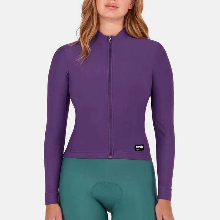 Maglia maniche lunghe Santini RTR - Melanzana