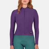 Maglia maniche lunghe Santini RTR - Melanzana