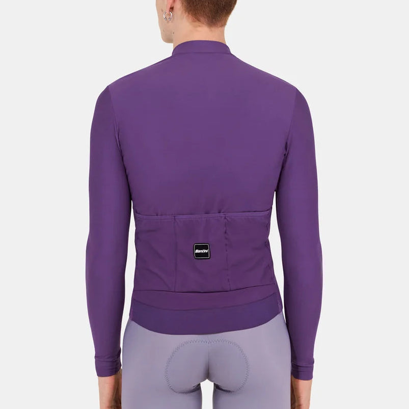 Maglia maniche lunghe Santini RTR - Melanzana