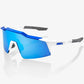 Occhiali 100% Speedcraft SL - Matte White Metallic Blue HiPER Blue Mirror