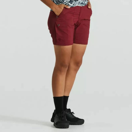 Pantaloni donna Specialized/Fjällräven Rider's Hybrid - Rosso - M