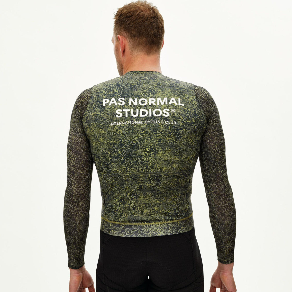 Maillot manga larga Pas Normal Studios Essential Light AOP Grain - Verde
