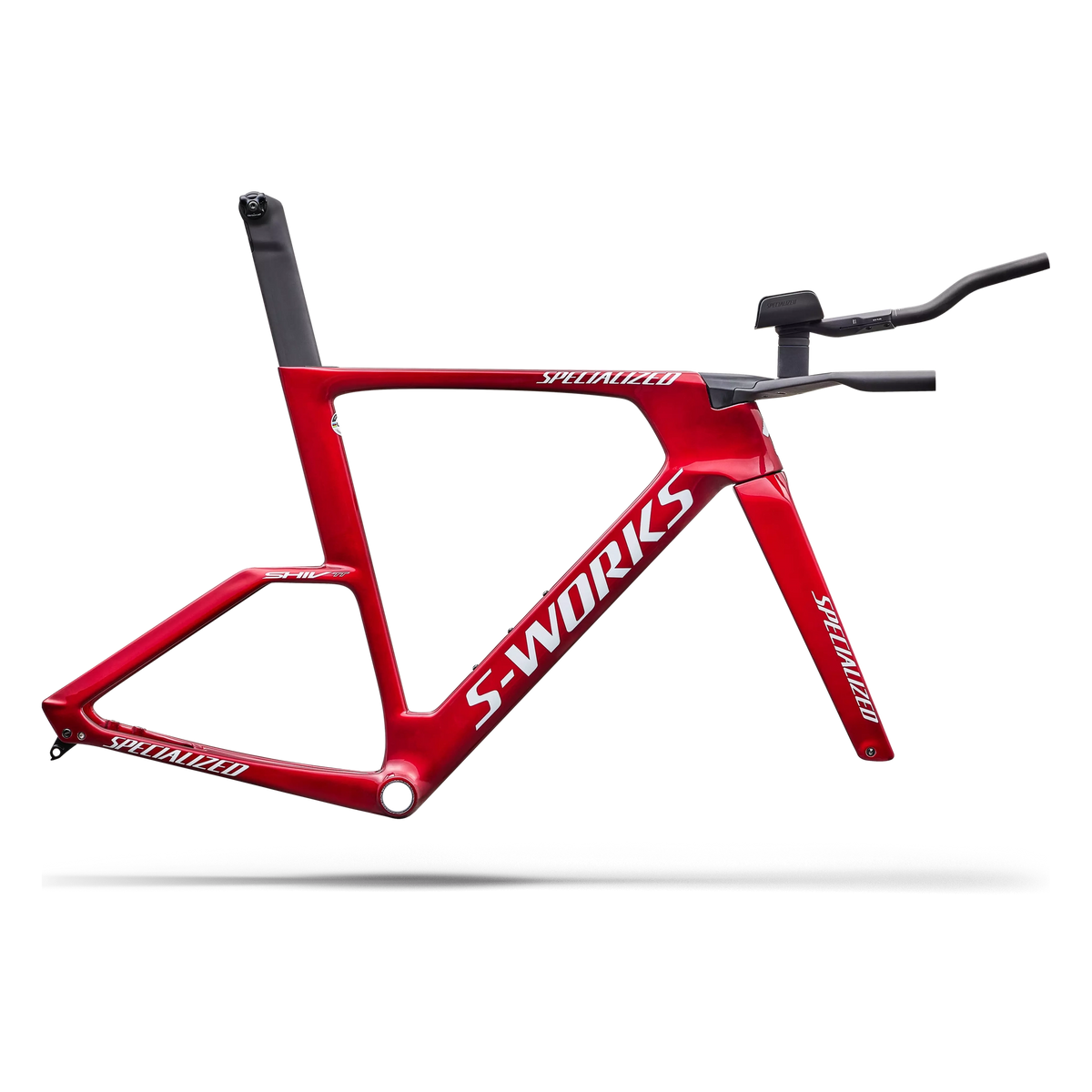 Telaio Specialized S-Works Shiv TT Module - Gloss Ruby Metallic White Silver Metallic