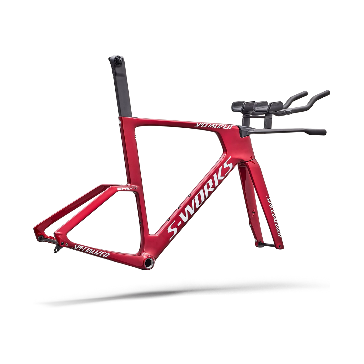 Telaio Specialized S-Works Shiv TT Module - Gloss Ruby Metallic White Silver Metallic
