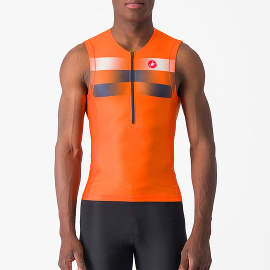 Maillots Castelli Free Tri 2 Top - Orange