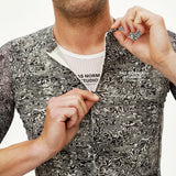 Maillot Pas Normal Studios Essential Light AOP Grain - Blanco roto