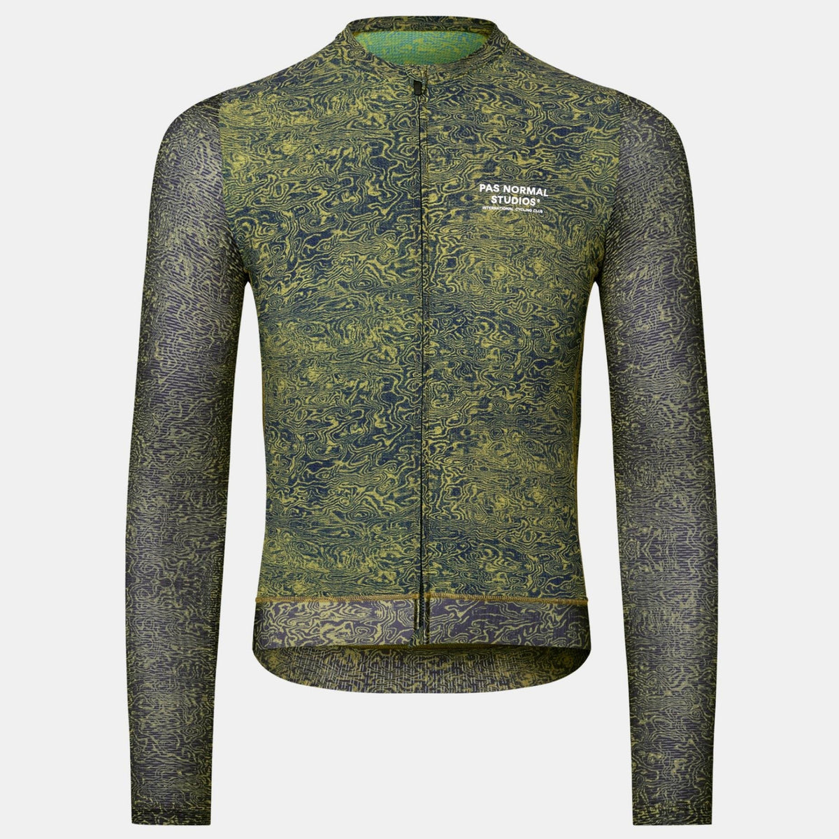 Maillot manga larga Pas Normal Studios Essential Light AOP Grain - Verde