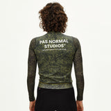 Jersey women’s long-sleeve Pas Normal Studios Essential Light AOP Grain - Green