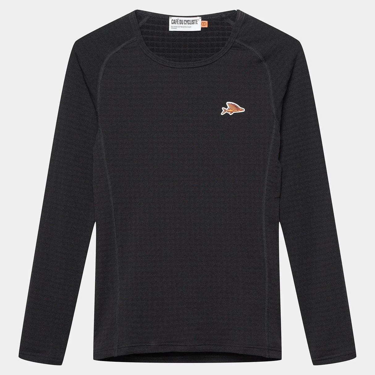 Maglia intima maniche lunghe Cafe du cycliste Coline - Nero