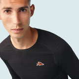 Maglia intima maniche lunghe Cafe du cycliste Coline - Nero